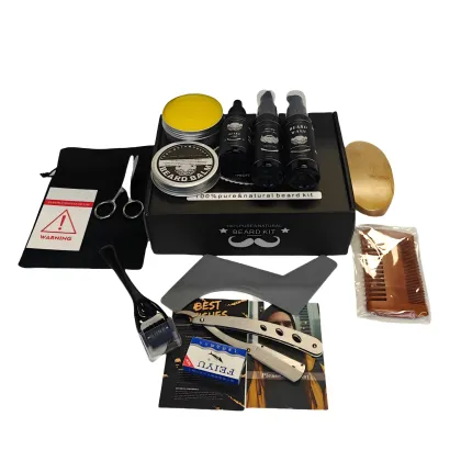 12piece set mustache and beard grooming kit