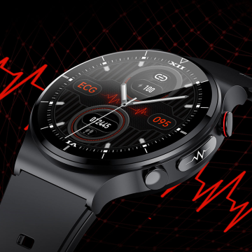 MAX4 E88スマートウォッチ：ECG、PPG、体温、血圧、心拍数、ワイヤレス充電を備えた包括的なヘルスモニター