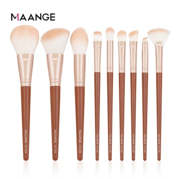 Professional Synthetic Hair Makeup Brush Set - 9 Pcs Face Application Wholesaler