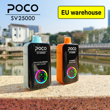 POCO SV25000 Puffs Disposable Vape Digital Screen Wholesale