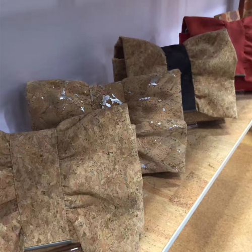 Biodegradable Cork Print Leather for Bag Shoes