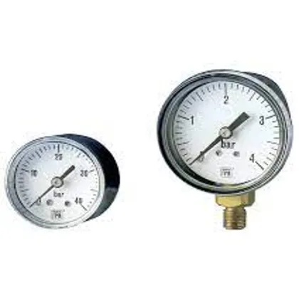 New Nuova FIMA Bourdon Tube Pressure Gauge Model MGS10 with 100mm Diameter