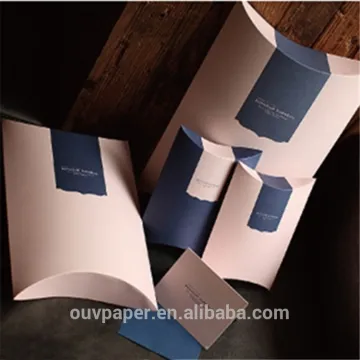 Kraft Paper Pillow Box Custom Paper Pillow Gift Boxes Low MOQ
