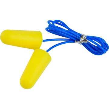 Hot Selling Custom Ear Plugs with Silicone Cord and Sponge Earplugs (Safety Rope)