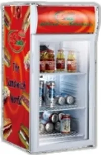 Fan Cooling Upright Glass Door Beverage Supermarket Showcase (SC80B)