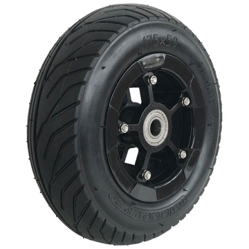 Sunmate All Black 175x50mm Pneumatic Air Hub in lega per skateboard e scooter