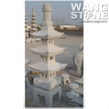 Oriental Tiers Granite Garden Japanese Stone Lantern