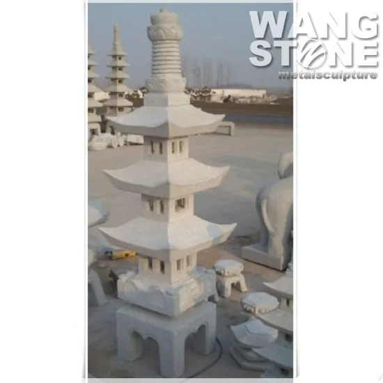 Oriental Tiers Granite Garden Japanese Stone Lantern