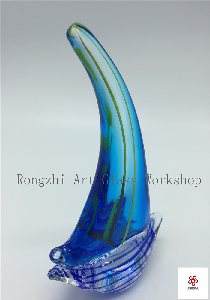 Sailboat Glass Sculpture