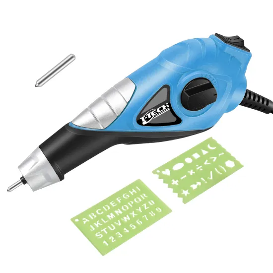 Professional T-Tech Variable Speed Rotary Pen Shape Carver & Engraver for Home DIY and Art Projects (7200 RPM, 13W)