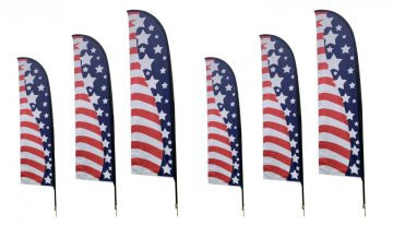Custom design polyester beach advertising flags maker