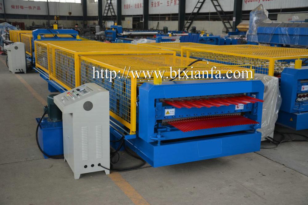 Corrugated Glazed Aluminum Roof Roll Forming Machine