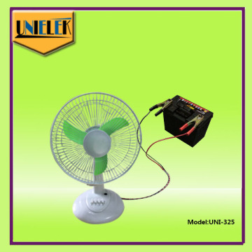 Battery dc stand fan with led light16 inch Electric Stand Fan dc 12v mini car fan