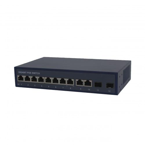 8 Ports Ethernet POE Switch 2RJ45 2SFP