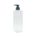 500ml Clear square pet plastic bottle hand wash