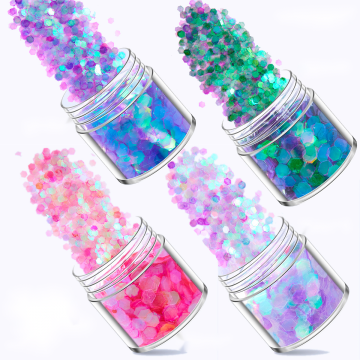 Non-Toxic Pink and Blue Holographic Chunky Glitter for Resin - 10-12g Bottle Suppliers