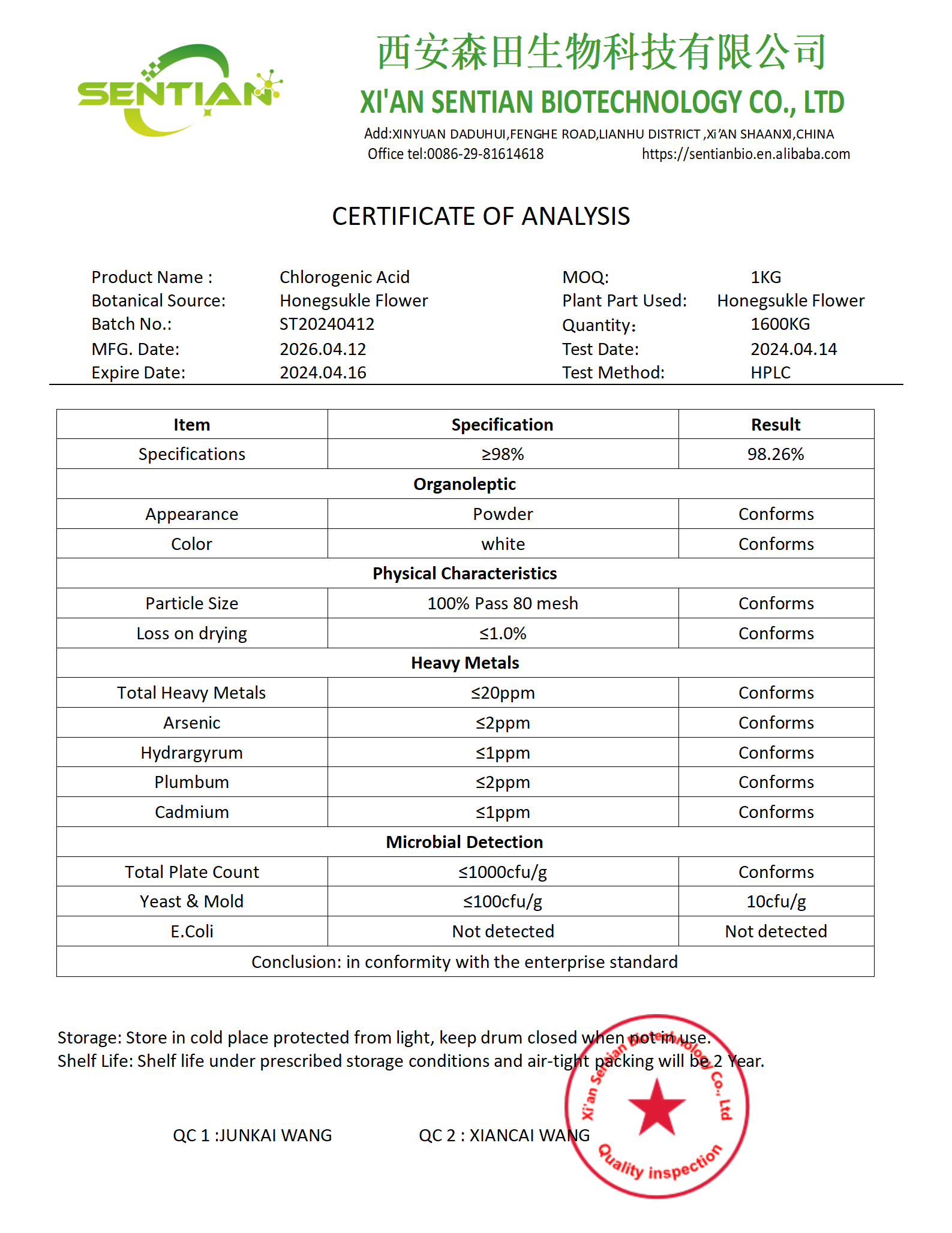 Chlorogenic Acid- COA_01