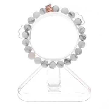 Cheap Wholesale Howlite Rose Gold Crown Bracelet For Fashion