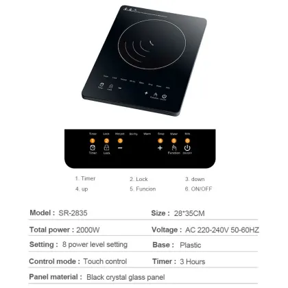 Smart Induction Cooker: Single Burner Electric Kitchen Stove