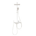 High-end Luxury Brass Shower Kit: Rainfall Shower Set with Mixer Faucet and Head Shower
