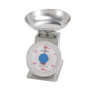 5kg Platform Kitchen Weight Balance with Dial, Spring Scale and Stainless Steel Pan