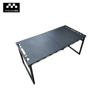 Black Metal Folding Camping Table