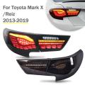 Start-up Animation LED lanternas traseiras para Toyota Mark X Reiz 2013-2019