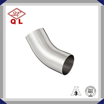 Hygienic. Stainless Steel 45 degree Bend Marine Exhaust Fitting Dairy 304