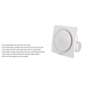 Wall mounted pipe exhaust fan