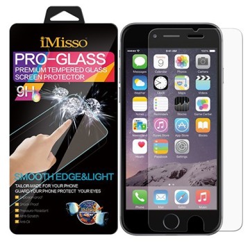 High quality 0.3mm 9H hardness Tempered Glass Screen Protectors for Mobile Phone iPhone 6 and Tablet iPad