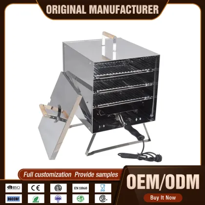 Top Quality Easily Assembled Barbecue Foldable Camp Electric Smoker Grill