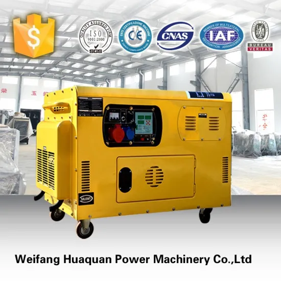 Portable 10kva single phase gasoline generator with silent canopy