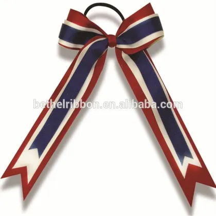 Professional Hair bows custom logo printed goody hair accessories