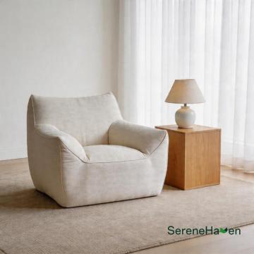 Minimalist Lounge Sofa with Ottoman Design