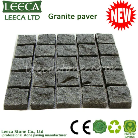 Natural split square paving stone