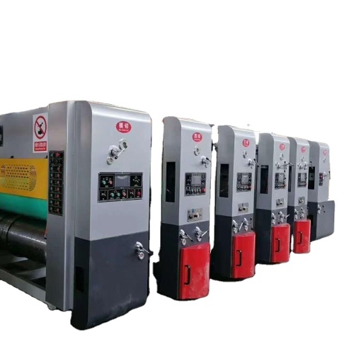 automatic multicolor printer slotter and die cutter machine