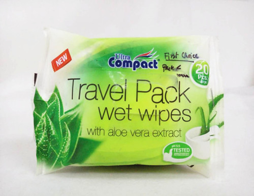 Προσωπική φροντίδα Wet Cleansing Wipes Biodegradable Travel Pack