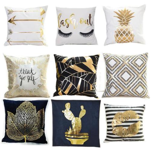 100% Polyester Pillowcase Home Decor Pillowcase Four colors houndstooth Living room sofa Pillowcase Factory