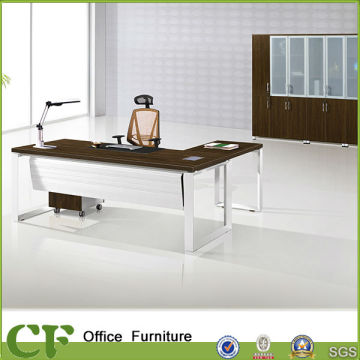 Steel frame mahogany executive desks