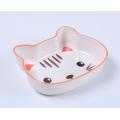 durable melamine plastic kids serving bowl cat shaped