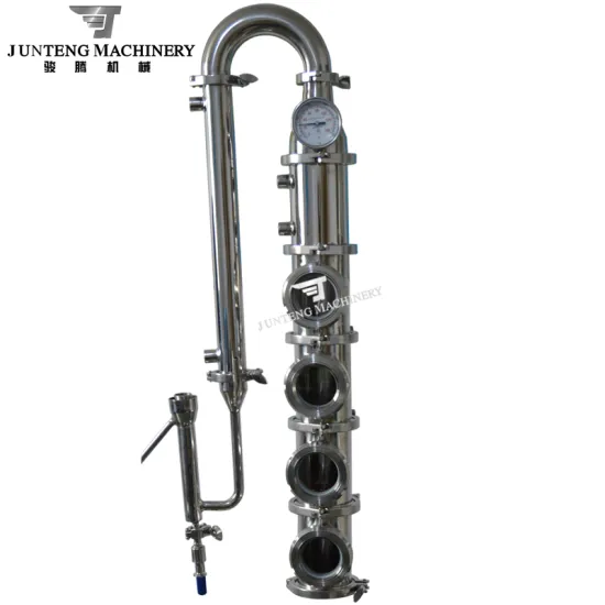 50L Alcohol Still: Stainless Steel Reflux Column Distiller with Red Copper Tower