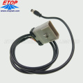 Conector impermeable IP67 macho de 9 pines a conector APEX2.8