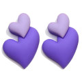 Colorful Resin  Double Hearts Flatback Cabochons  Diy Charms  Scrapbooking Phone Case Jewelry Making Accessory