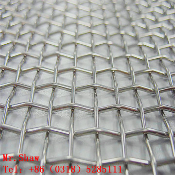 304 Edelstahl 10mm x 10 mm gecrimpter Drahtgitter