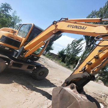 Used Hyundai 60 Wheel Excavator - Good Quality Second Hand Machine with Fast Shipping