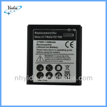 High Quality Cell Phone Battery For Sam T989 I727 3.7V 2200mah