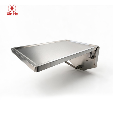 Meja Pemeriksaan Lipat Stainless Steel yang Dipasang di Dinding