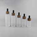 20mm 24mm wooden dropper cap with glass pipette