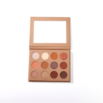 Cosmetici logo personalizzati all'ingrosso: 12 sfumature nude 168 tavolozza per ombre oculare a colori per etichetta privata