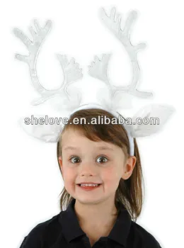 WHITE REINDEER ANTLERS